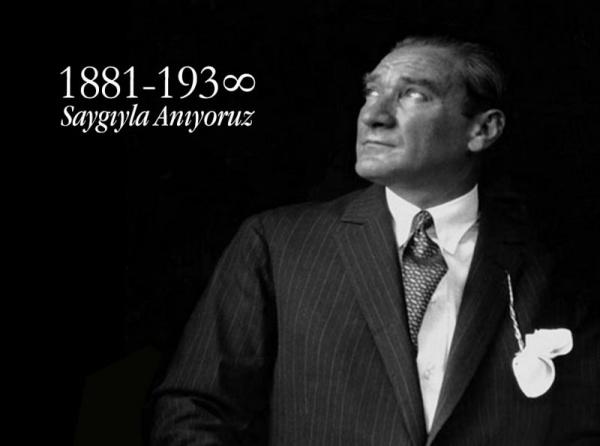 10 Kasım Gazi Mustafa Kemal Atatürk vefatının 80. yılında  okulumuzda saygıyla  anıldı.